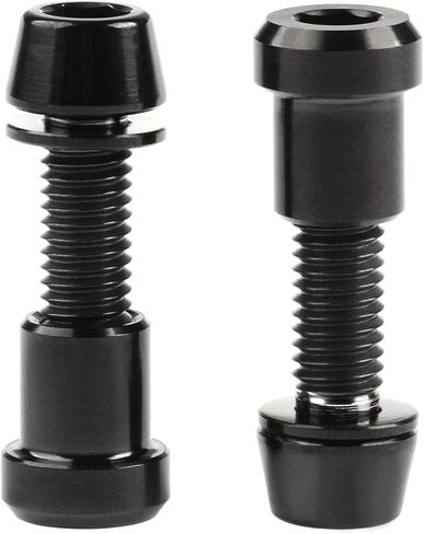 Titanium M5x16 18 20mm Bolt with Washer Hex Head Screw Steerer Clamp Nut for Bicycle Stem Front Forking Lock in Saudi Arabia