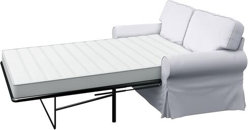 تم تصنيع غطاء سرير الأريكة Ektorp ذو المقعدين (القطن الثقيل المتين) ليتوافق مع Ikea Ektorp 2 Seater Sleeper (القطن الثقيل الأبيض) in Kuwait