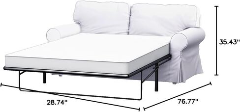 تم تصنيع غطاء سرير الأريكة Ektorp ذو المقعدين (القطن الثقيل المتين) ليتوافق مع Ikea Ektorp 2 Seater Sleeper (القطن الثقيل الأبيض) in Kuwait