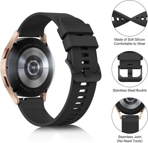 Vancle Bands Compatible with Garmin Forerunner 965 265 255 Watch Band, Garmin Vivoactive 4/Venu 3/Venu 2, Soft Silicone Sport Replacement Strap for Women Men in Saudi Arabia