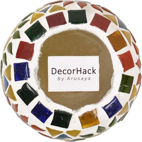 Set of 10 Home Decor Love Gift Living Room Bedroom Fireplace Decorative Colorful Mosaic Glass Candle Holder Wedding Decoration Event Party Supplies Tea Light Votive in Saudi Arabia