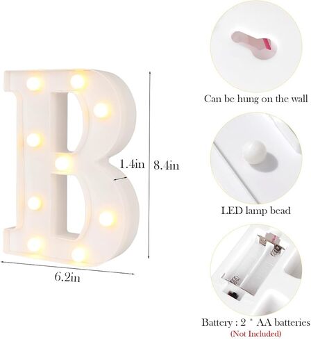 LED زخارف الهالوين حروف سرادق: 6 قطع سرادق تضيء الحروف Boo EEK Halloween Party Letter Sign Lights، تعمل بالبطارية، رف الطاولة ديكور جداري مضاء للأطفال في المنزل والمكتب والمدرسة in Kuwait