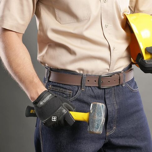 قفازات عمل Kolossus لجميع الأغراض، أدوات عامة، قبضة مرنة، شاشة تعمل باللمس، مفاصل مبطنة وراحة اليد، أسود in Kuwait