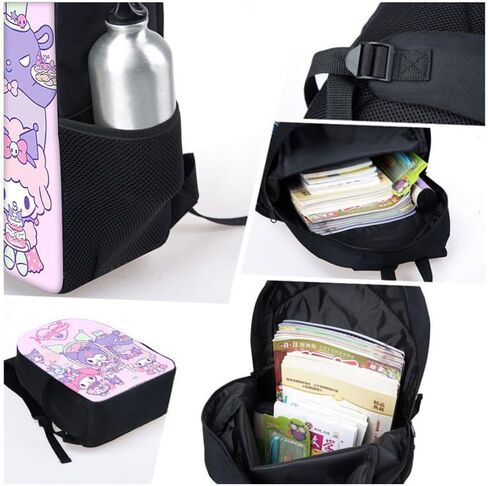 17 Inch Large Capacity Lightweight 3D Printed School Bag for Boys Girls Teens Good Gifts (3pcs) in Saudi Arabia