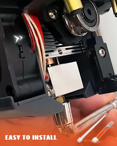 أنبوب تسخين خرطوشة سخان 24 فولت 50 وات وثرمستور NTC 100K مناسب للطابعة Neptune 4/4 Pro ثلاثية الأبعاد، مجموعتان in Kuwait