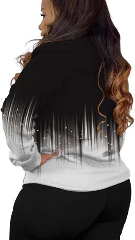 Tycorwd Women's Plus Size Casual Hoodies Sweatshirt Long Sleeve Full Zipper Track Top Athletic Jackets with Pocket in Saudi Arabia