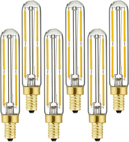 Leools LED Bulb Dimmable 6W Equal Soft White 3000K T6 T6.5 E12 Candelabra Bulb 60 watt for Chandeliers,Ceiling Fan,Pendant,Wall sconces AC120V 600LM e12 Light Bulb 6Pack in Saudi Arabia