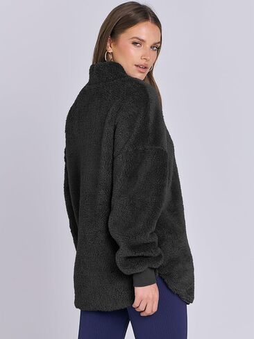 ANRABESS Women's Zip Up Sweatshirt Sherpa Fuzzy Fleece Hoodies Cozy Pullover Soft Sweaters Tops 2024 Fall Trendy Clothes in Saudi Arabia