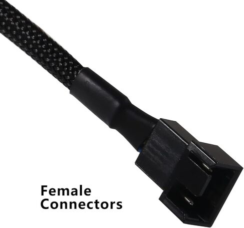 Diann 10 قطع PWM Fan Splitter Cable 4-Pin الأكمام مضفر محول الكمبيوتر PC مروحة الطاقة تمديد كابل محول للكمبيوتر ATX Case 4-Pin / 3-Pin كابل مروحة التبريد in Saudi Arabia
