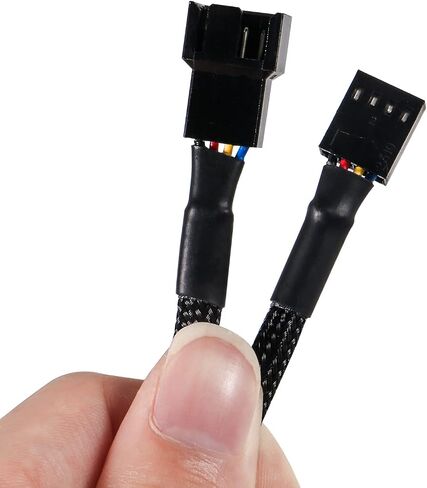 Diann 10 قطع PWM Fan Splitter Cable 4-Pin الأكمام مضفر محول الكمبيوتر PC مروحة الطاقة تمديد كابل محول للكمبيوتر ATX Case 4-Pin / 3-Pin كابل مروحة التبريد in Saudi Arabia