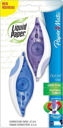 Paper Mate Liquid Paper DryLine Mini Correction Tape, Assorted Colors, 5 Count in Kuwait