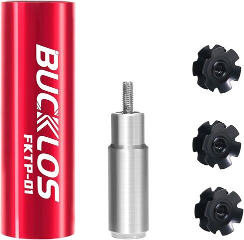 BUCKLOS Bike Fork Star Nut Setting Install Tool with Free Star Nuts and Spare Special Screws for 1", 1-1/8" Threadless Fork Tubes and Headset System, Stainless Steel Bicycle Star Nut Installation Tool in Kuwait