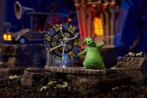 Department 56 Disney the Nightmare Before Christmas Village Accessories Oogie Boogie Gives a Spin Lit Animated Figurine, 4.33 Inch, Multicolor in Saudi Arabia