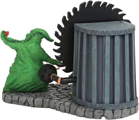 Department 56 Disney the Nightmare Before Christmas Village Accessories Oogie Boogie Gives a Spin Lit Animated Figurine, 4.33 Inch, Multicolor in Saudi Arabia