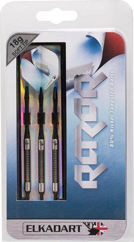Elkadart Razor 80% Tungsten Soft Tip Darts with Storage/Travel Case in Saudi Arabia