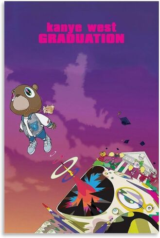 Kanye West Graduation Special Album Cover Poster Canvas Art Poster And Wall Art Hanging Decor for Modern Family Corridor Posters 12x18inch(30x45cm) in Saudi Arabia