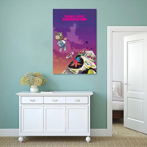 Kanye West Graduation Special Album Cover Poster Canvas Art Poster And Wall Art Hanging Decor for Modern Family Corridor Posters 12x18inch(30x45cm) in Saudi Arabia