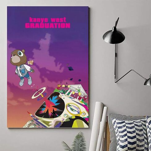 Kanye West Graduation Special Album Cover Poster Canvas Art Poster And Wall Art Hanging Decor for Modern Family Corridor Posters 12x18inch(30x45cm) in Saudi Arabia