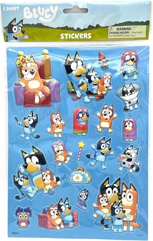 Bluey Raised Sticker Sheet in Saudi Arabia