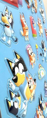 Bluey Raised Sticker Sheet in Saudi Arabia