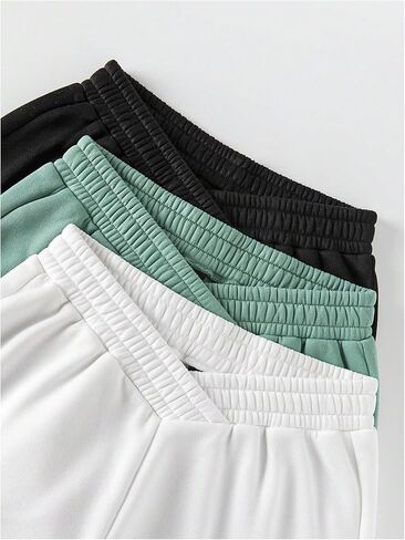 SOLY HUX Women's Sweat Shorts 3 Packs Summer Athletic Running Shorts Elastic High Waist Lounge Shorts in Saudi Arabia