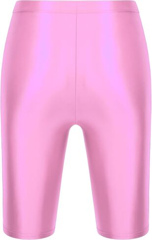 CHICTRY Mens Glossy High Waist Shorts Elastic Waistband Short Leggings Swimwear Workout Sports Bottoms in Saudi Arabia