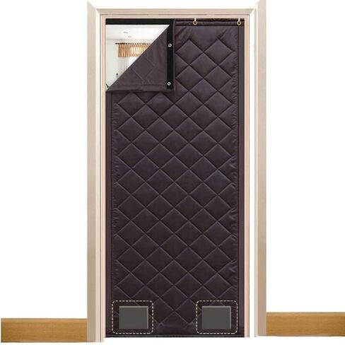 ستارة غطاء باب معزولة حراريًا من Lvrunben، ألواح قماش أكسفورد عازلة للصوت وعازلة للصوت مع بطانة من القطن الحريري للمدخل، وغرفة النوم، وغرفة المعيشة، والباحات، والنوافذ، والكراجات in Kuwait