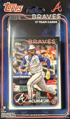 Atlanta Braves 2024 Topps Factory Sealed 17 Card Team Set Featuring Ronald Acuna and Matt Olson Plus in Saudi Arabia