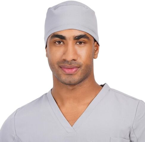 MIKAL Woven Scrub Cap with Tie-Back Lightweight, One Size Scrub Cap No-Slip Unisex Surgical Cap, for Healthcare. in Saudi Arabia
