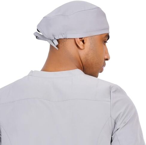 MIKAL Woven Scrub Cap with Tie-Back Lightweight, One Size Scrub Cap No-Slip Unisex Surgical Cap, for Healthcare. in Saudi Arabia