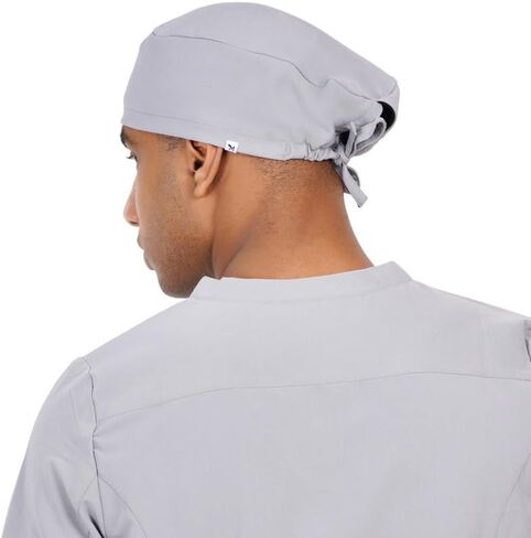MIKAL Woven Scrub Cap with Tie-Back Lightweight, One Size Scrub Cap No-Slip Unisex Surgical Cap, for Healthcare. in Saudi Arabia