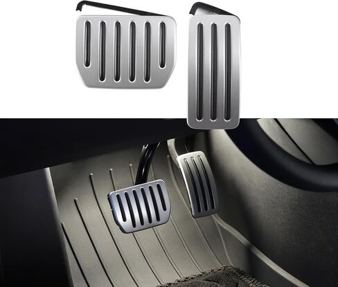 مجموعات دواسات الأداء من TPARTS لطراز Tesla 3 Model Y Model 3 Highland، أغطية دواسة قفل ذاتية الوجه، غطاء دواسة فرامل من الألومنيوم غير قابل للانزلاق، ملحقات حماية الدواسات in Saudi Arabia