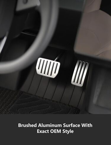مجموعات دواسات الأداء من TPARTS لطراز Tesla 3 Model Y Model 3 Highland، أغطية دواسة قفل ذاتية الوجه، غطاء دواسة فرامل من الألومنيوم غير قابل للانزلاق، ملحقات حماية الدواسات in Saudi Arabia