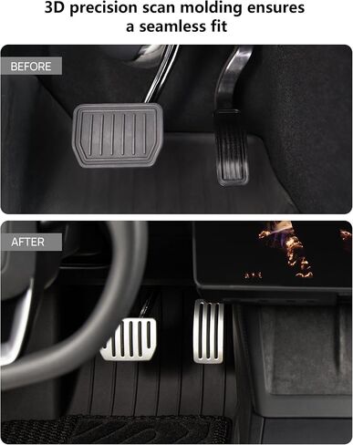 مجموعات دواسات الأداء من TPARTS لطراز Tesla 3 Model Y Model 3 Highland، أغطية دواسة قفل ذاتية الوجه، غطاء دواسة فرامل من الألومنيوم غير قابل للانزلاق، ملحقات حماية الدواسات in Saudi Arabia
