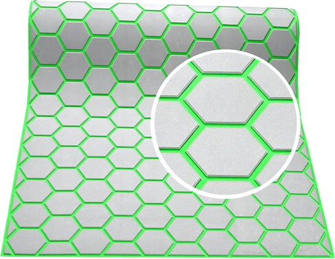 94.5"× 35.4" EVA Foam Boat Decking Sheet Faux Teak Decking Self-Adhesive Marine Yacht RV Swimming Pool Boat Flooring Sheet Thick Non-Skid Hexagonal Shape in Saudi Arabia