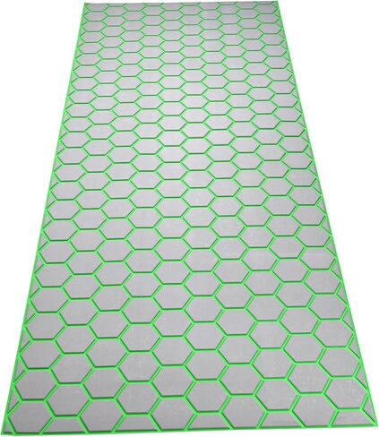 94.5"× 35.4" EVA Foam Boat Decking Sheet Faux Teak Decking Self-Adhesive Marine Yacht RV Swimming Pool Boat Flooring Sheet Thick Non-Skid Hexagonal Shape in Saudi Arabia
