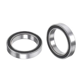 2pcs Deep Groove Ball Bearings - [12mm x 30mm x 8mm] Chrome Steel Balls for Motors Machine Tool Gearboxes Bearing Use, Double Seal ABEC1