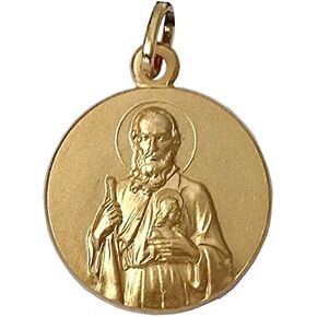 SAINT JUDE THADDEUS APOSTLE MEDAL - PATRON SAINT OF IMPOSSIBLE CASES - 100% MADE IN ITALY (St.Jude (Round Shape))
