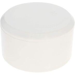 Bettomshin 5Pcs PVC Pipe End Cap Fitting, 3-1/2"(90mm) Inner Diameter PVC Pipe End Cap Plug Adapter, White PVC Pipe Plug Socket Fittings, Round Water Tubing Pvc Cap for Home or Industrial Use