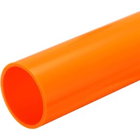 MECCANIXITY 2 Inch PVC Rigid Tube Round Pipe 51.8mm ID 60mm OD 500mm Light Grey High Impact for Water Pipe, Crafts, Decoration, Cable Sleeve