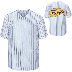 Men's The Warrior Furies Pinstripe Movie Baseball Jersey Stitched S-3XL