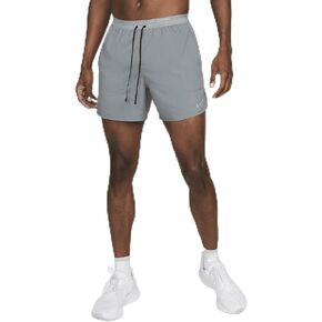 Nike Stride Men's Dri-FIT 5" Brief-Lined Running Shorts (Smoke Grey/Black, DM4755-084) Size XX-Large Tall