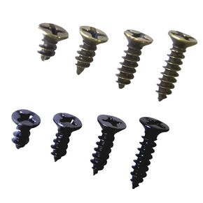 Mini Skater 800PCS #3 Small Cross Flat Head Tapping Screws Black Oxide Wood Screws Kit and Assortment ! (Black and Bronze)