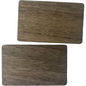 YARONGTECH MIFARE Classic 1K RFID Eco-Friendly Wood Cards 13.56MHz ISO 14443A Door Entry Hotel Key Cards (Pack of 2) (Black Walnut)