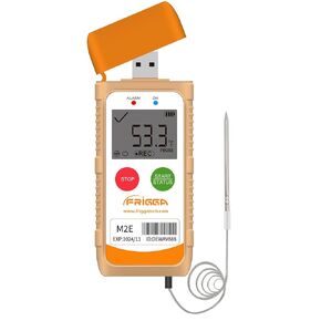 M2E Reusable Temperature Data Logger with External Probe Multi-Use Digital Temperature Recorder USB 14400 Points High Accuracy PDF CSV Report