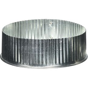 UNITED STATES HDW GV0735 Imperial Manufacturing Furnace Pipe End Cap Flat 6" Dia. Galvanized 30 Ga, No Size, Silver