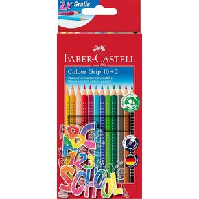 Faber-Castell COLOUR GRIP WATER-SOLUBLE PENCIL BOX 36, multicoloured, 17,5cm, F112442