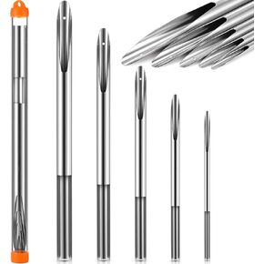 Zhengmy Set of 5 Rope Splicing Tools Rope Splicing Fid Kit Stainless Steel Knotter Tools Handle Yacht Line and Hollow Braided Lines Cover All Splicing Functions on Yacht