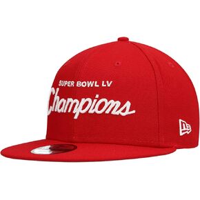 New Era Men's NFL Super Bowl LV Champions Retro Script 9FIFTY Snapback Hat