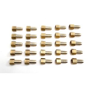 Generic Brass Barbed Fitting Coupler/Connector 1/2-Inch Hose Barb x 3/8-Inch Female NPT (Pack of 25)